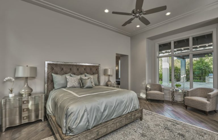 large bed in a master bedroom