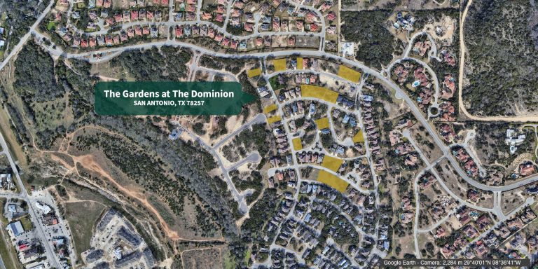 Aerial view of The Gardens at The Dominion